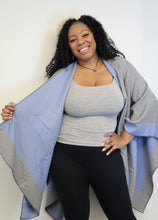 Load image into Gallery viewer, Reversible Knit Cape Shawl
