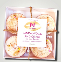 Load image into Gallery viewer, 4 Pack Essential Oil Tea Light Candles