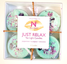 Load image into Gallery viewer, 4 Pack Essential Oil Tea Light Candles