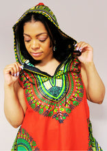 Load image into Gallery viewer, Tapered Fit Sleeveless Hooded Dashiki
