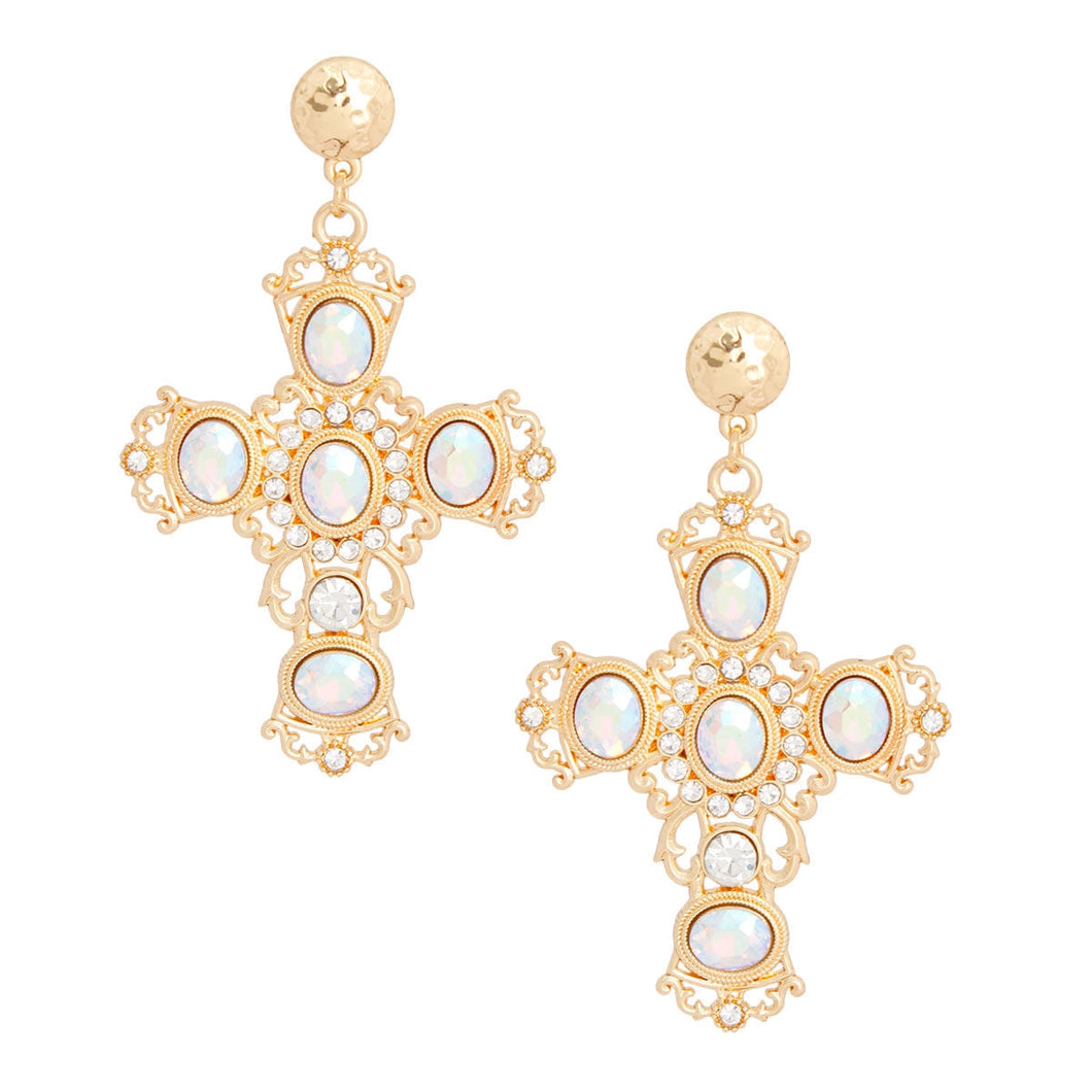 Fancy Cross Earrings