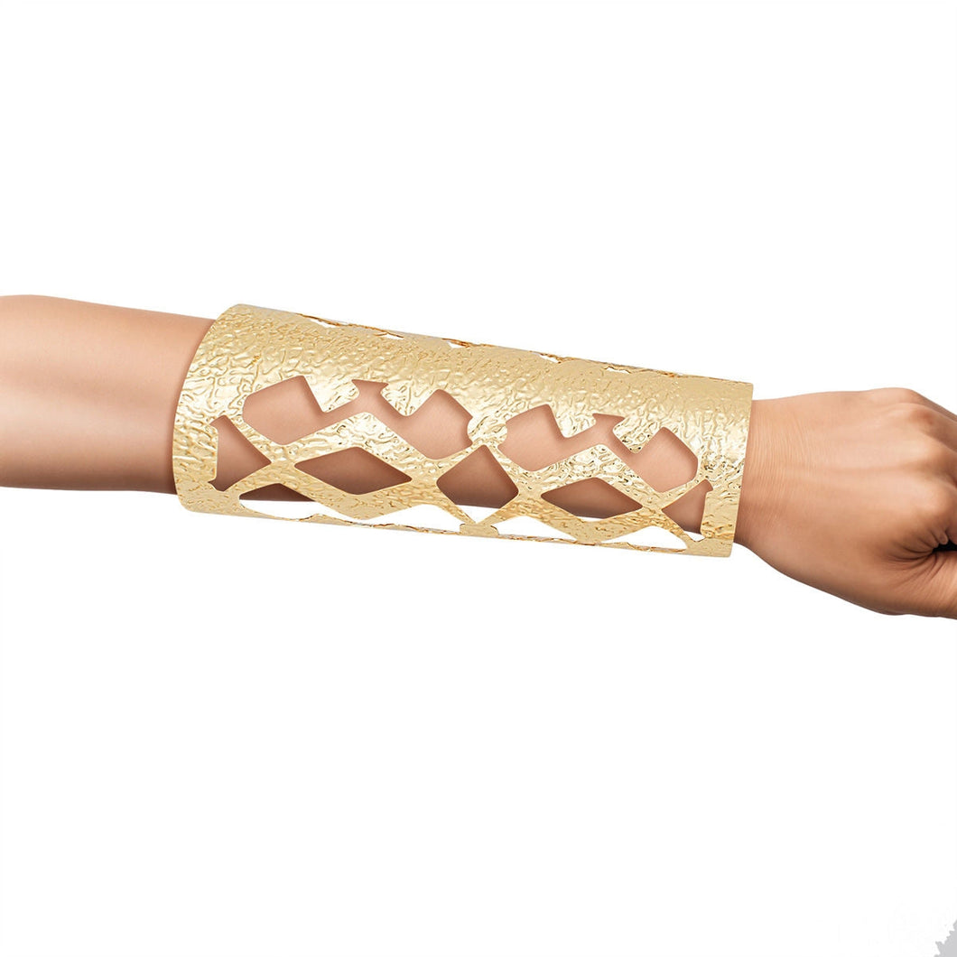 Textured Cut Out Cuff Bracelet