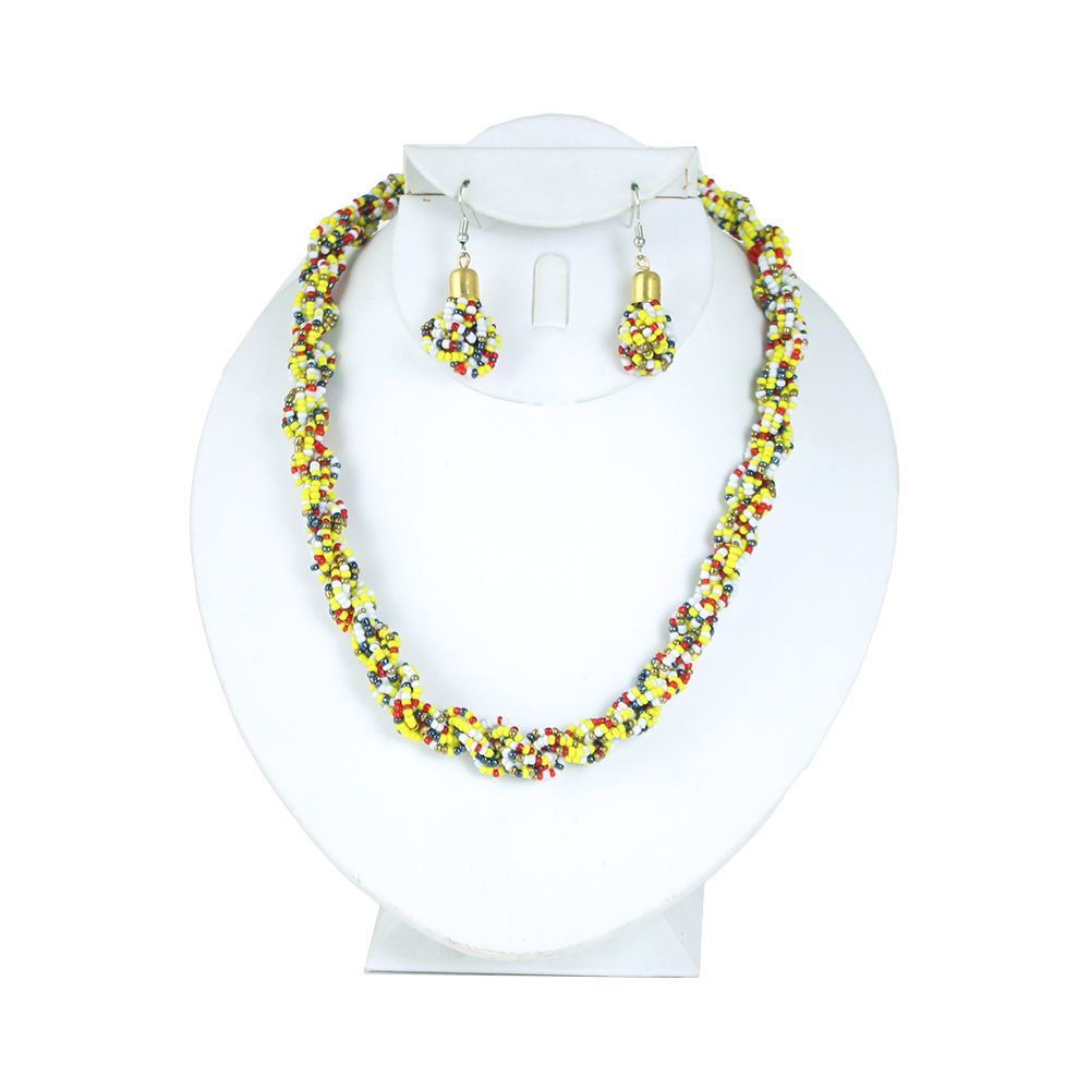 Beaded Necklace & Earring Set