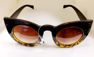 Two-Toned Cat Eye Sunglasses