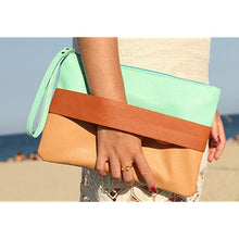 Load image into Gallery viewer, Color Block Clutch Purse (More Colors)
