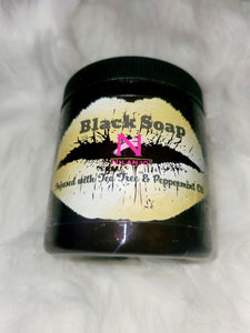 African Black Soap Infused w/ Tea Tree and Peppermint Oil