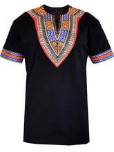 Load image into Gallery viewer, Short Sleeve Dashiki Embellished Men&#39;s Tee
