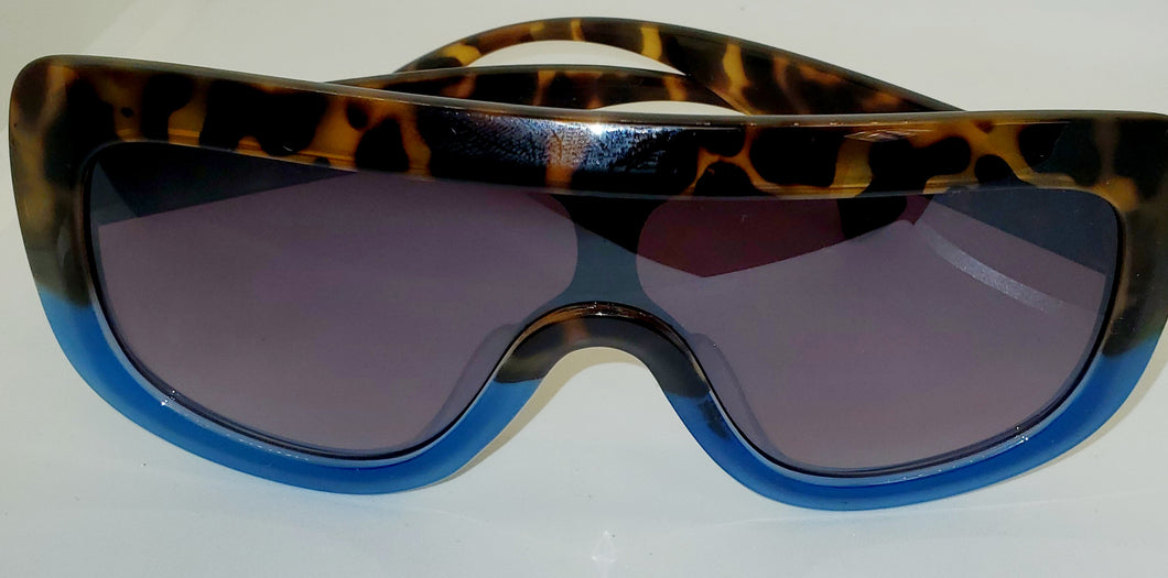 Tortoise & Blue Aviator Sunglasses