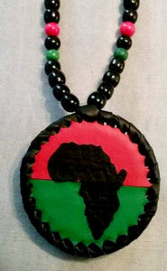 Leather Pan Africa Medallion