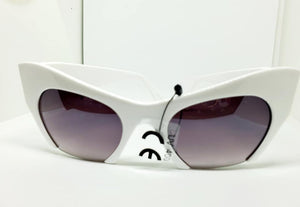 Rimless Bottom Cat Eye Sunglasses