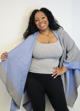 Load image into Gallery viewer, Reversible Knit Cape Shawl
