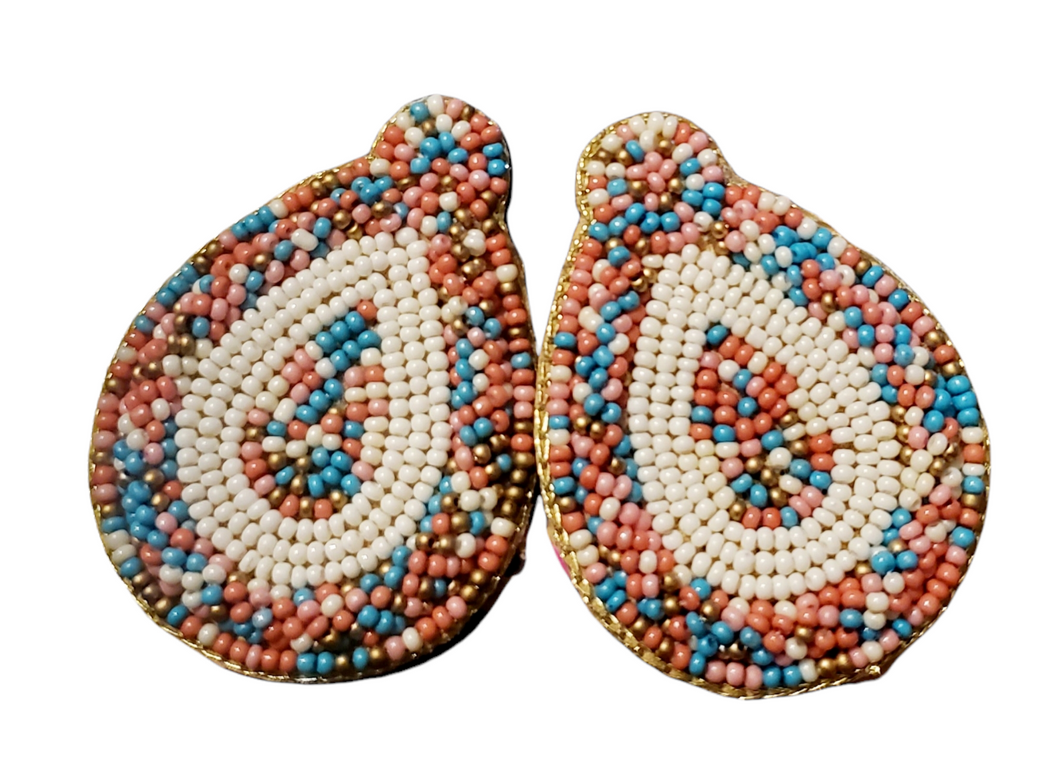 Pastel Beaded Earrings