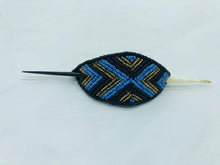 Load image into Gallery viewer, Beaded Leather Hair Pin (Colors Vary)
