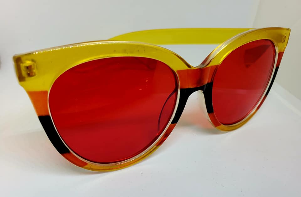 Kente Inspired Transluncent Framed Sunglasses