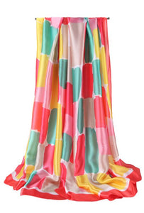 Colorful Satin Scarf