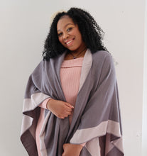 Load image into Gallery viewer, Reversible Knit Cape Shawl
